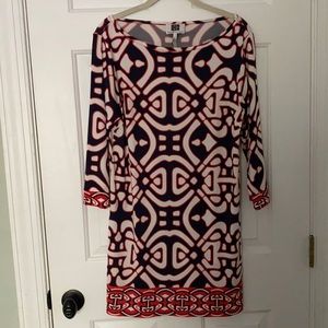 Laundry by Design Dress Red White Blue Size 8